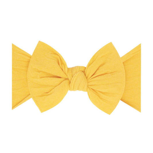 Baby Bling Bows - Baby Bling® The Original Knot soft nylon headband: Wheat yellow