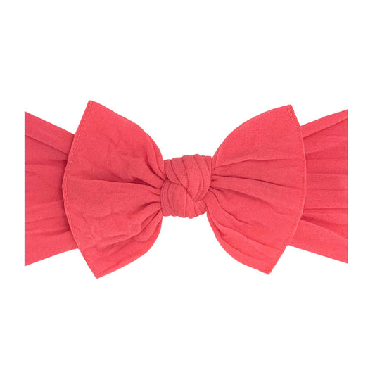 Baby Bling Bows - Baby Bling® The Original Knot soft nylon headband: Salmon