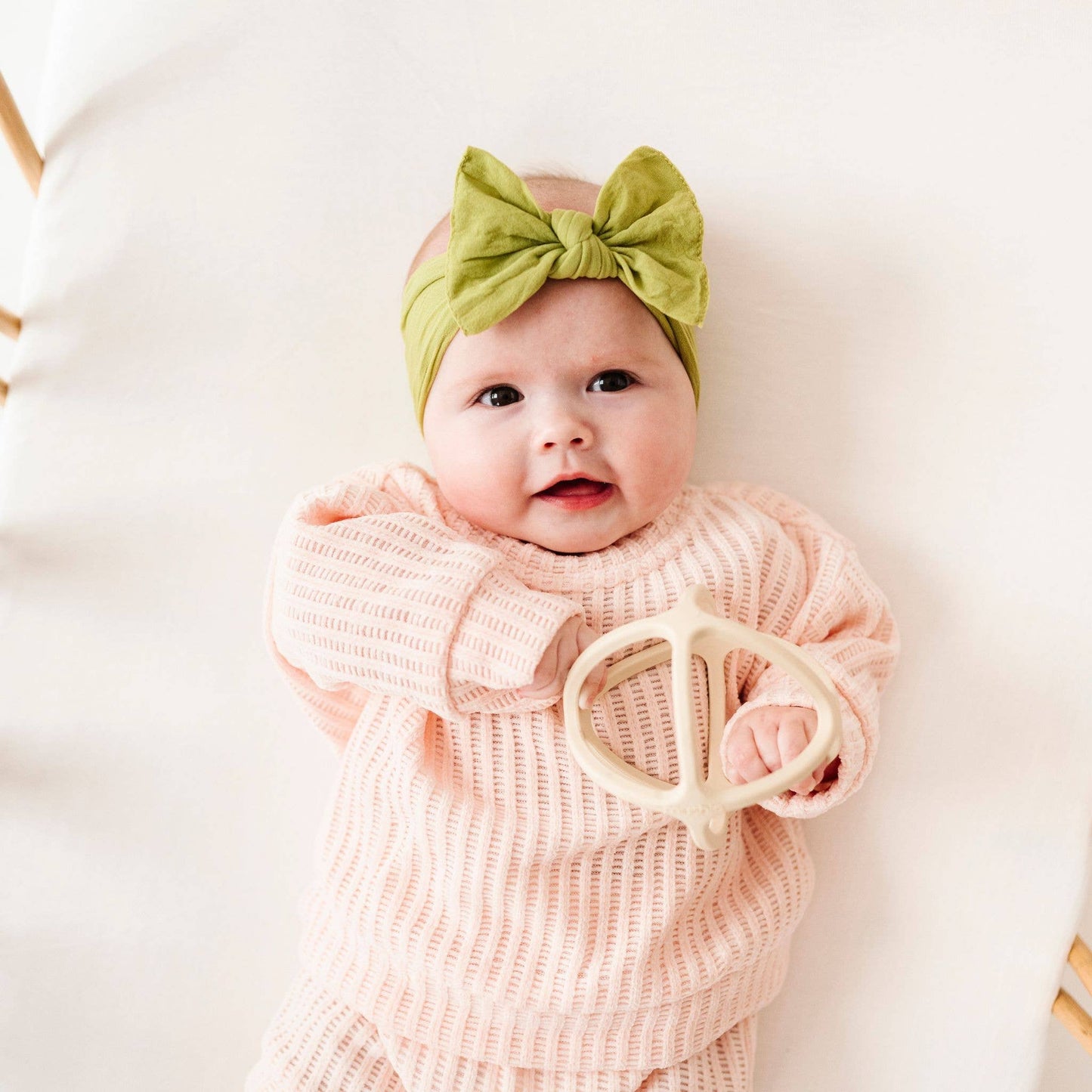 Baby Bling Bows - Original Knot headband: Olive