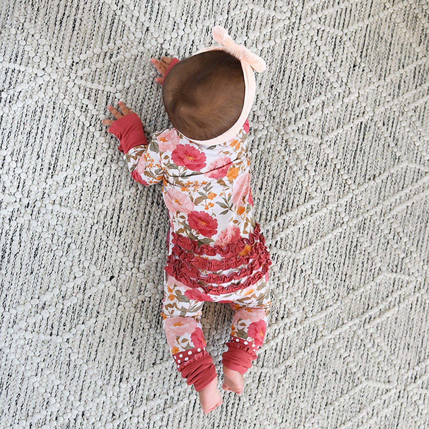 Gigi and Max - Felicity - Zip Ruffle Bamboo Romper PJ