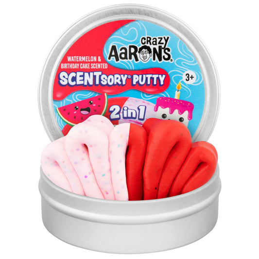Crazy Aaron's - Watermelon/Birthday Cake |  SCENTsory™ Duos Putty