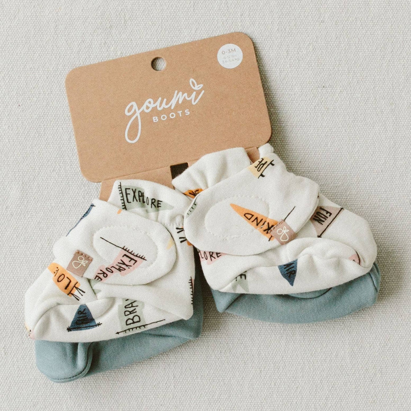 goumikids - Stay On 2-Pack Baby Boots - Affirmations + Poolside