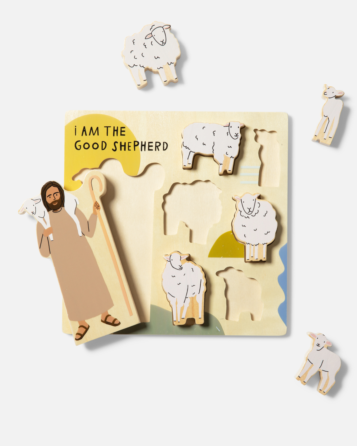 Be A Heart - Wooden Puzzle | Catholic Puzzle For Kids | Kids Toy: Good Shepherd