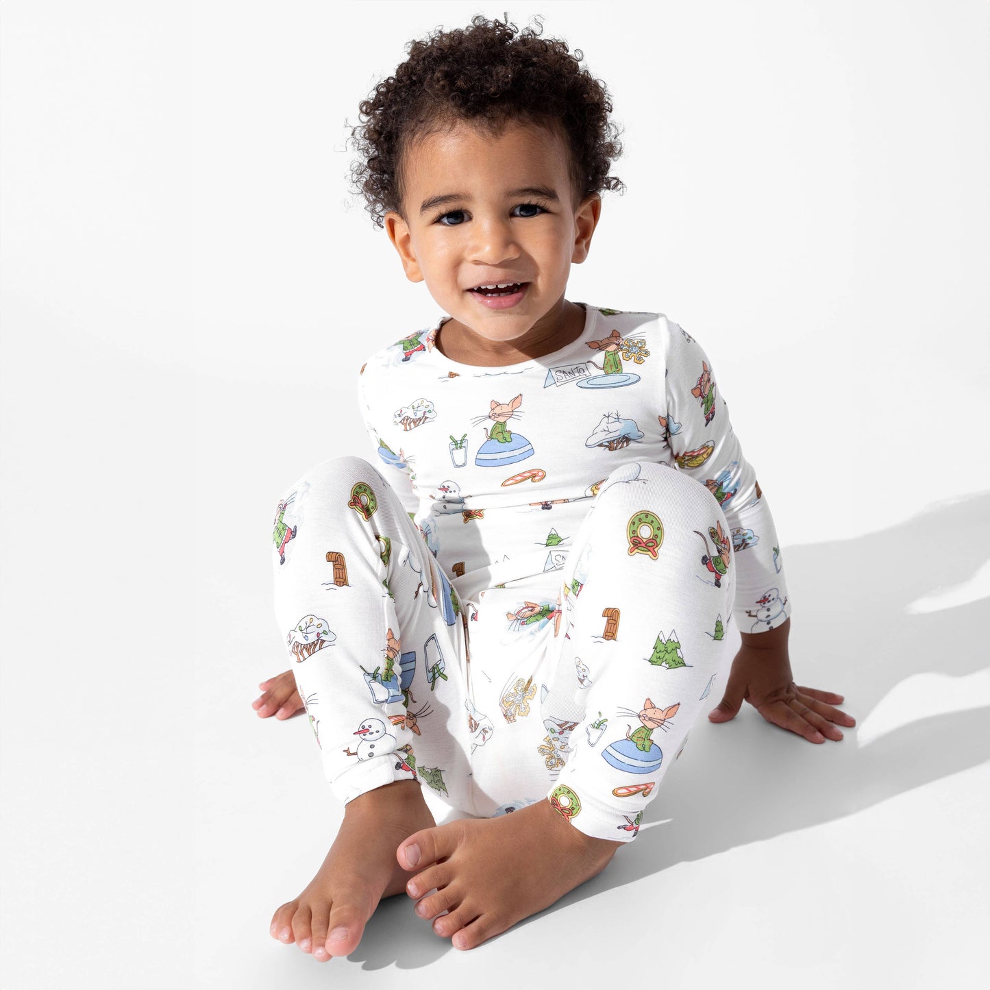 Bellabu Bear - If You Give A Mouse A Cookie Christmas Bamboo Kids Pajamas