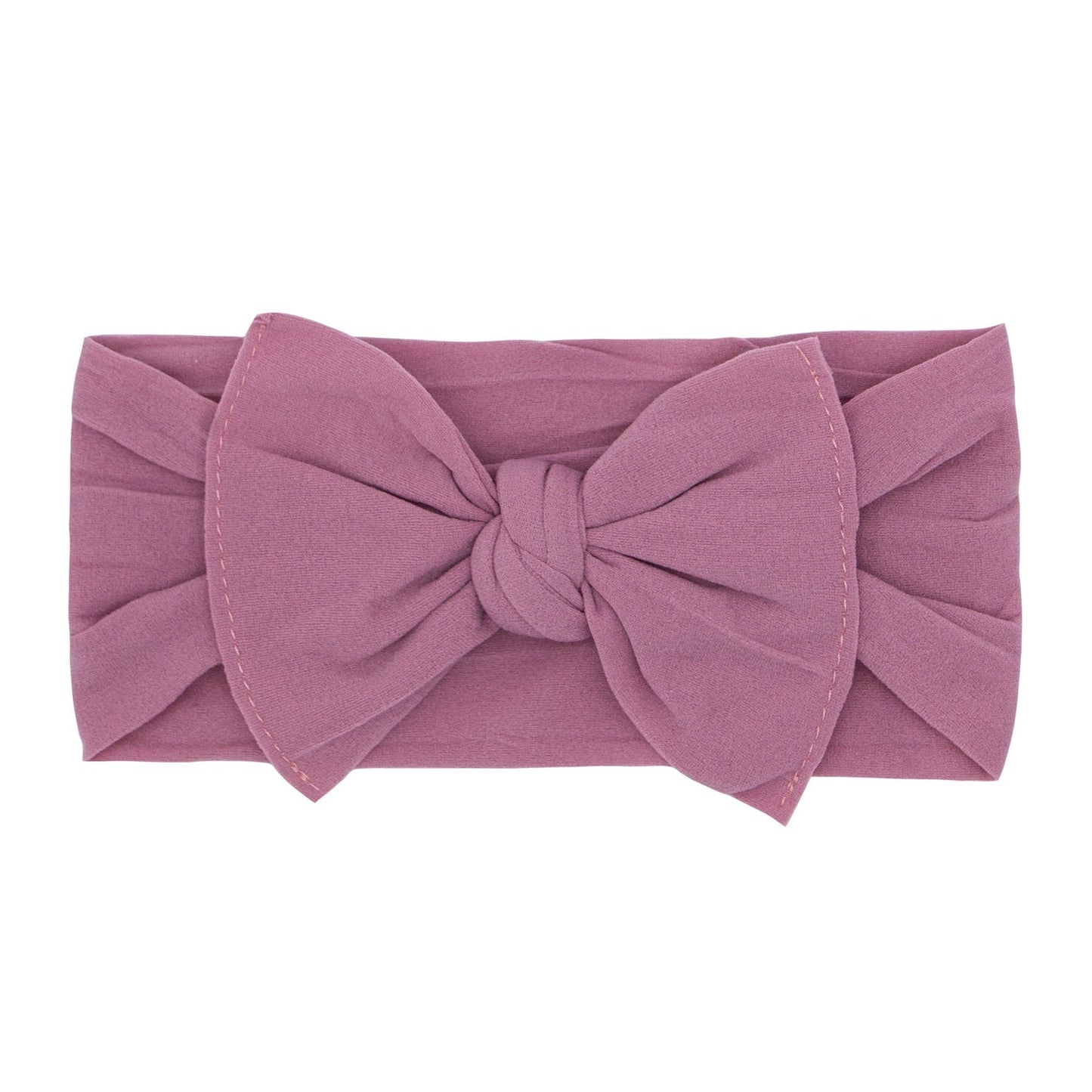 Baby Bling Bows - Mauve - THE KNOT Soft nylon headband