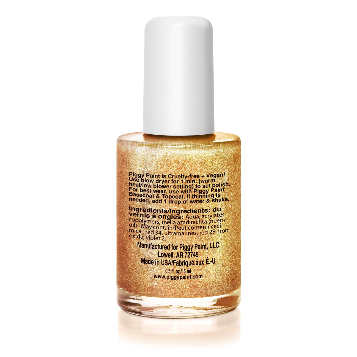 Piggy Paint - Heart of Gold Non-Toxic Kids Nail Polish