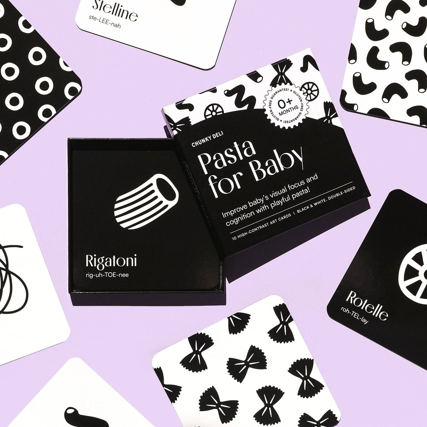Chunky Deli - Pasta for Baby Black and White Contrast Book