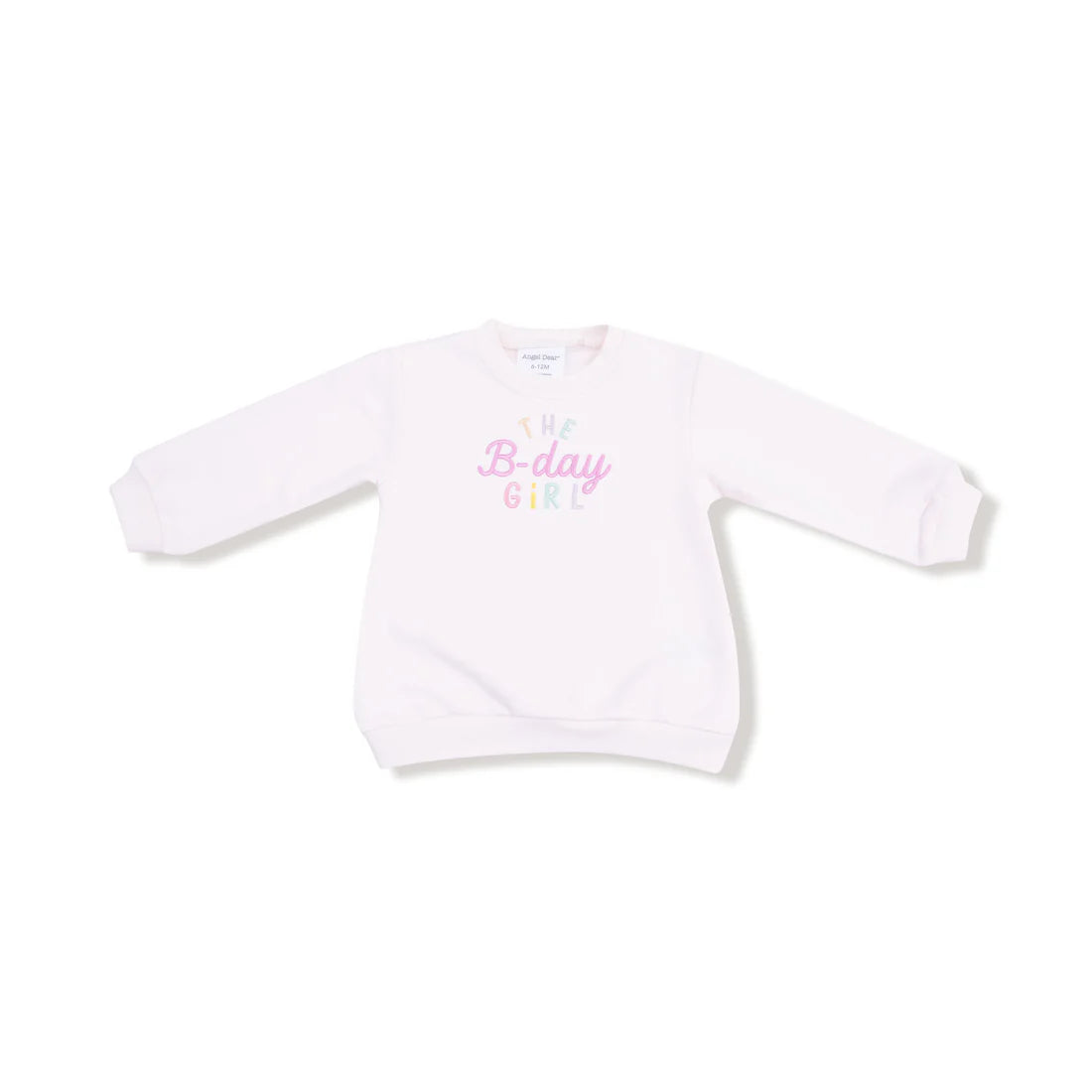 Angel Dear - Birthday Girl - Puffy L/S Oversized Sweatshirt w/ B-Day Girl Embroidery