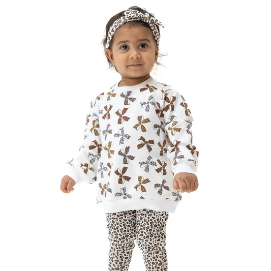 Angel Dear - Leopard French Terry Oversized Sweatshirt