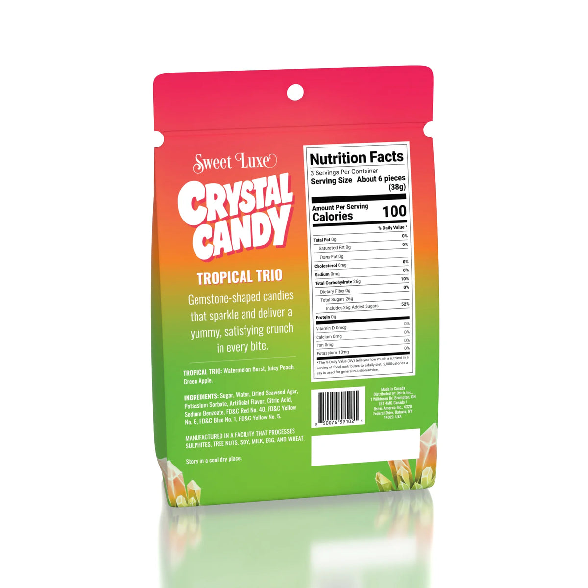 Sweet Luxe™ - Extra Crunchy Crystal Candy - Tropical Trio Flavor Mix