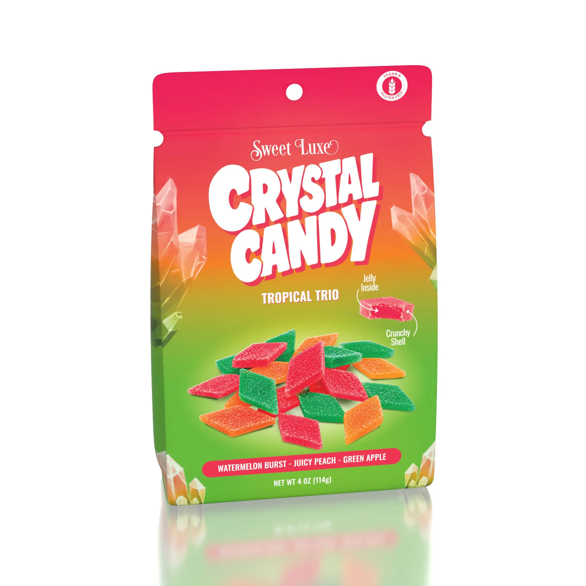 Sweet Luxe™ - Extra Crunchy Crystal Candy - Tropical Trio Flavor Mix