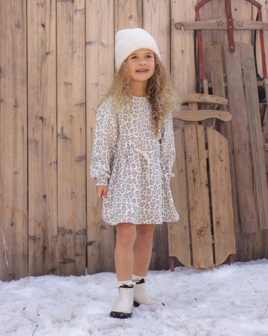 Rylee + Cru - Tate Dress || Blue Leopard