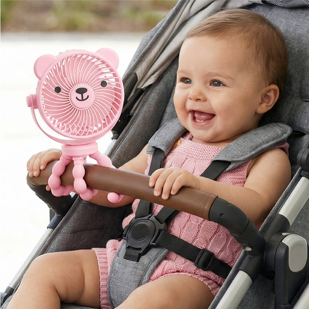 Itzy Ritzy - Itzy Breeze 3-Speed Stroller Fan™: Pink