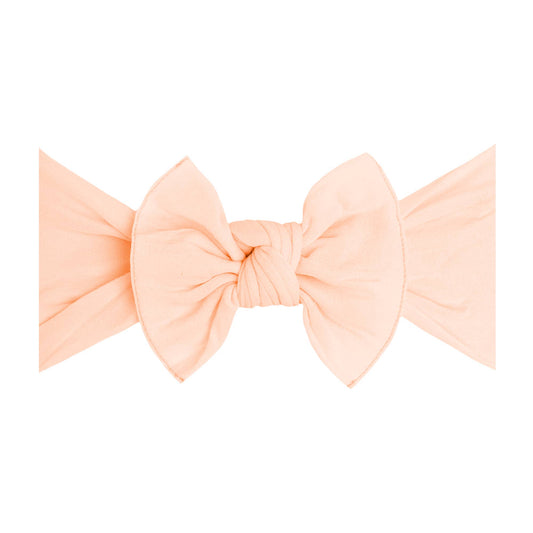 Baby Bling Bows - Baby Bling® The Original Knot soft nylon headband: Peach