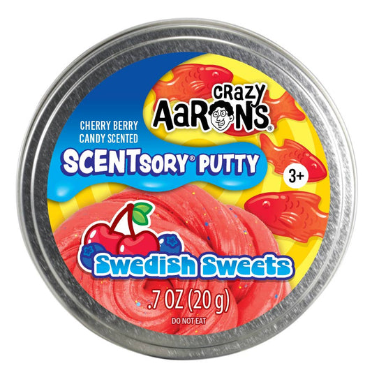 Crazy Aaron's SCENTsory Swedish Sweets Putty Tin | Candy Red