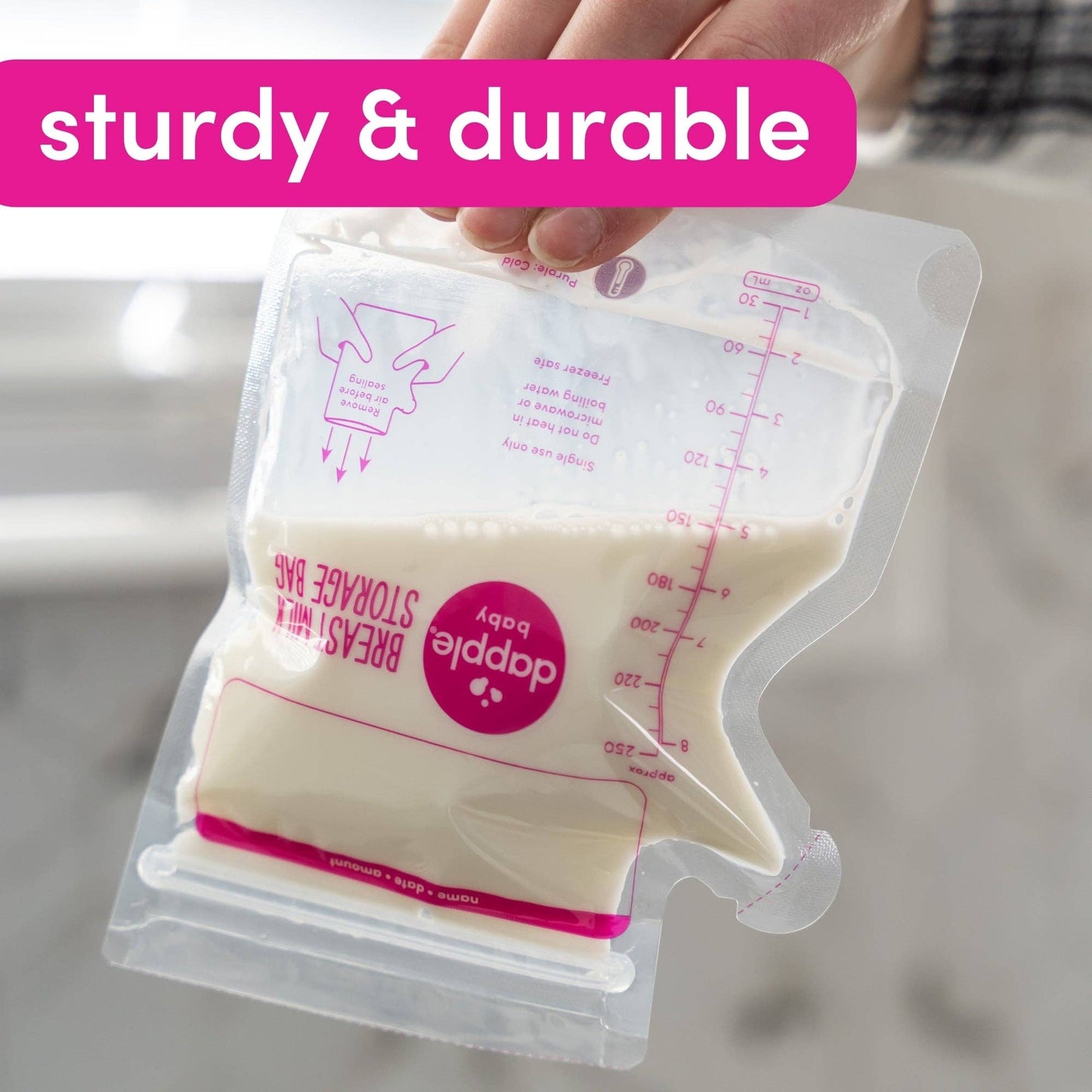 Dapple Baby - Breast Milk Storage Easy Pour Bags, 50ct