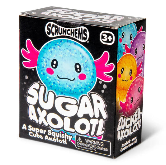 One For Fun - Scrunchems Sugar Axolotl Squishy Fidget Toy (Limit 3)