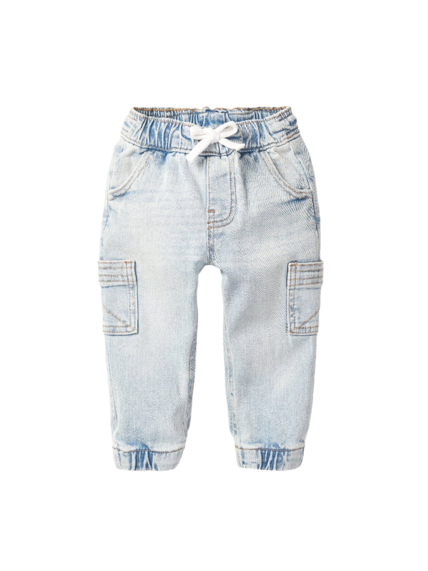 Little Bipsy - Cargo Denim Jogger - Light Wash