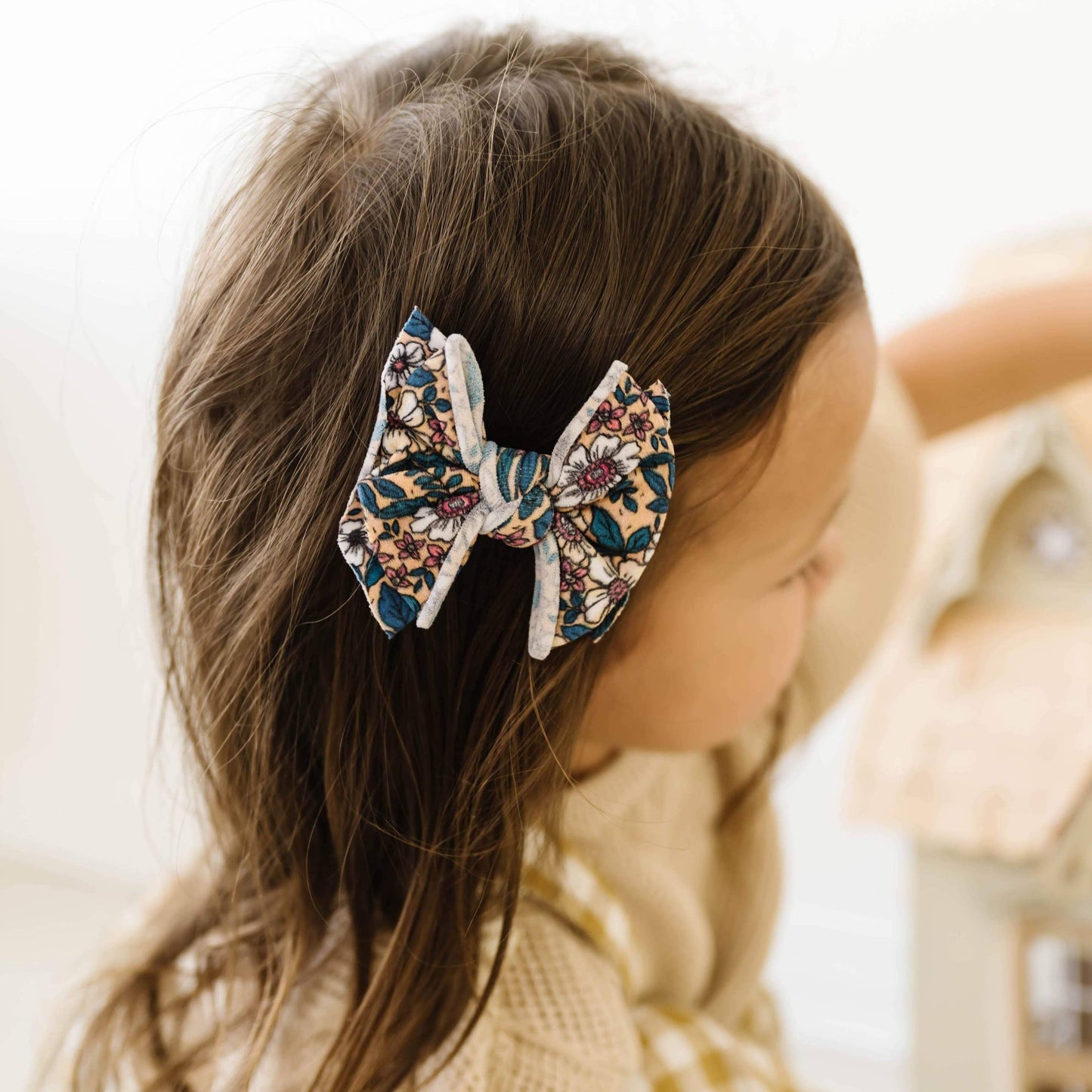 Baby Bling Bows - Marigold 2PK PRINTED BABY FAB CLIPS