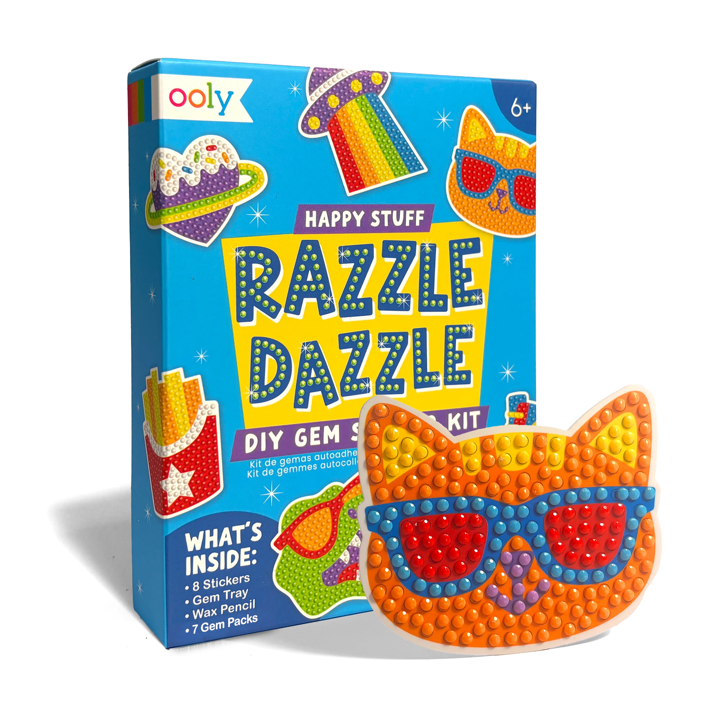 OOLY - Mini Razzle Dazzle DIY Gem Sticker Kit - Happy Stuff