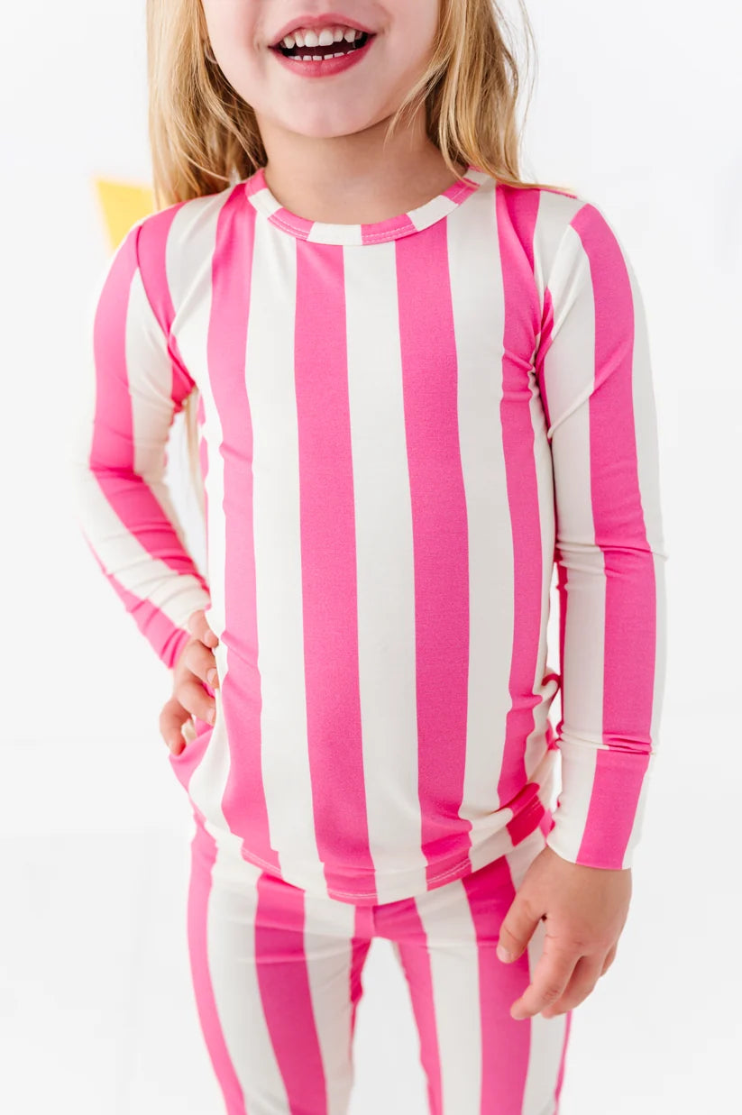 Birdie Bean - Sundae Stripes Bamboo Pajama Set