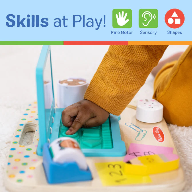 Melissa & Doug - Wooden Work & Play Desktop Activity Board