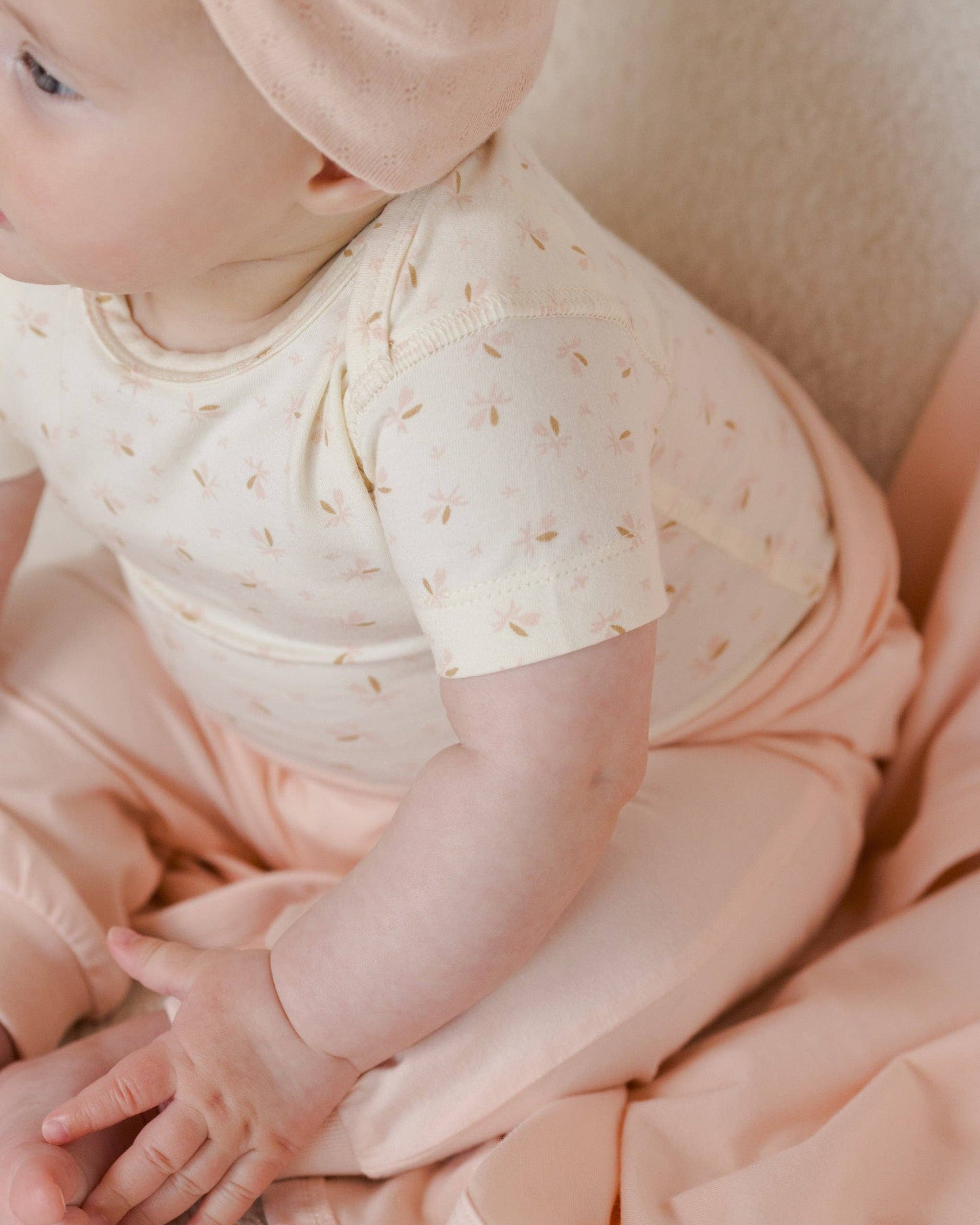 Quincy Mae - Organic Cotton Baby Pant || Petal