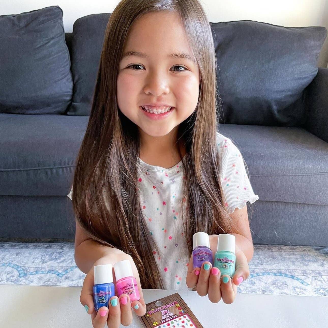 Piggy Paint - Scented Berry Bestie - Gift Set - Kids Non-toxic Nail Polish