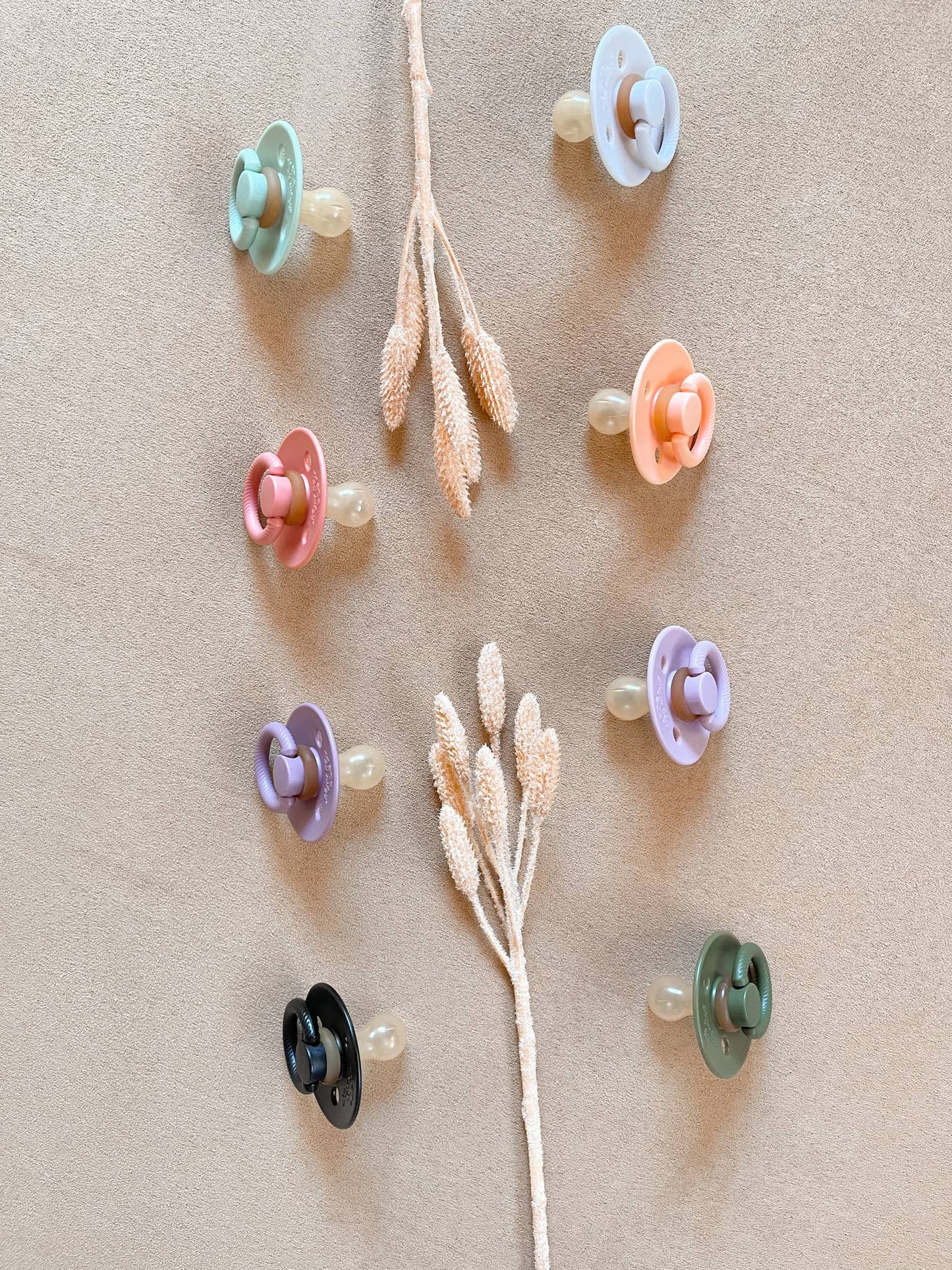Itzy Ritzy - Itzy Soother™ Natural Rubber Paci Sets: Succulent + Agave (0-6m)