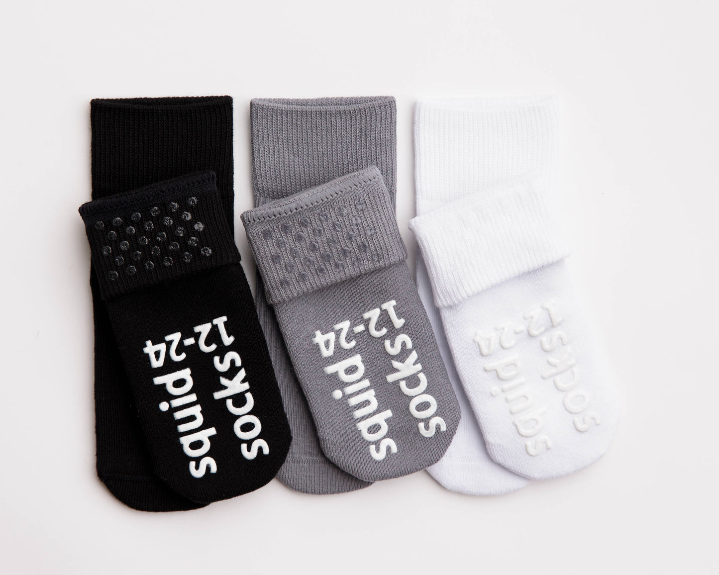 squid socks - Casey - Baby Socks / Kids Socks with Non-Slip Silicone