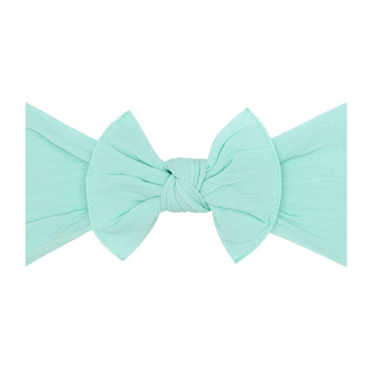Baby Bling Bows - Baby Bling® The Original Knot soft nylon headband: Seafoam