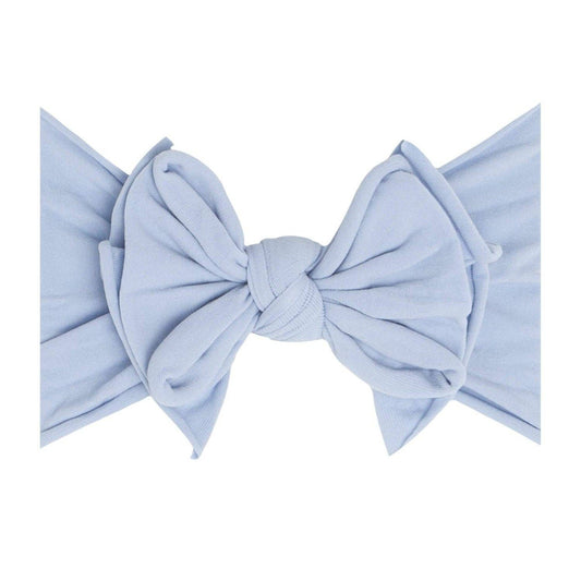 Baby Bling Bows - dusty blue FAB-BOW-LOUS® soft nylon bow headband