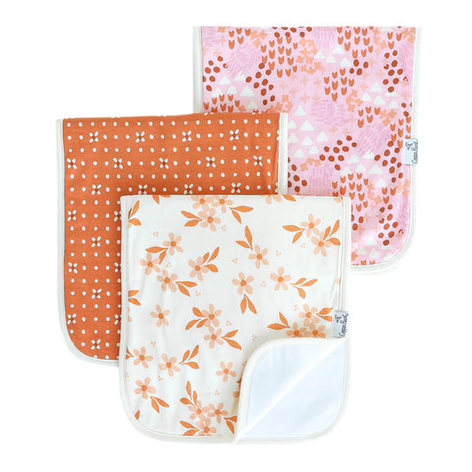 Copper Pearl - Rue Burp Cloth (3 Pack)