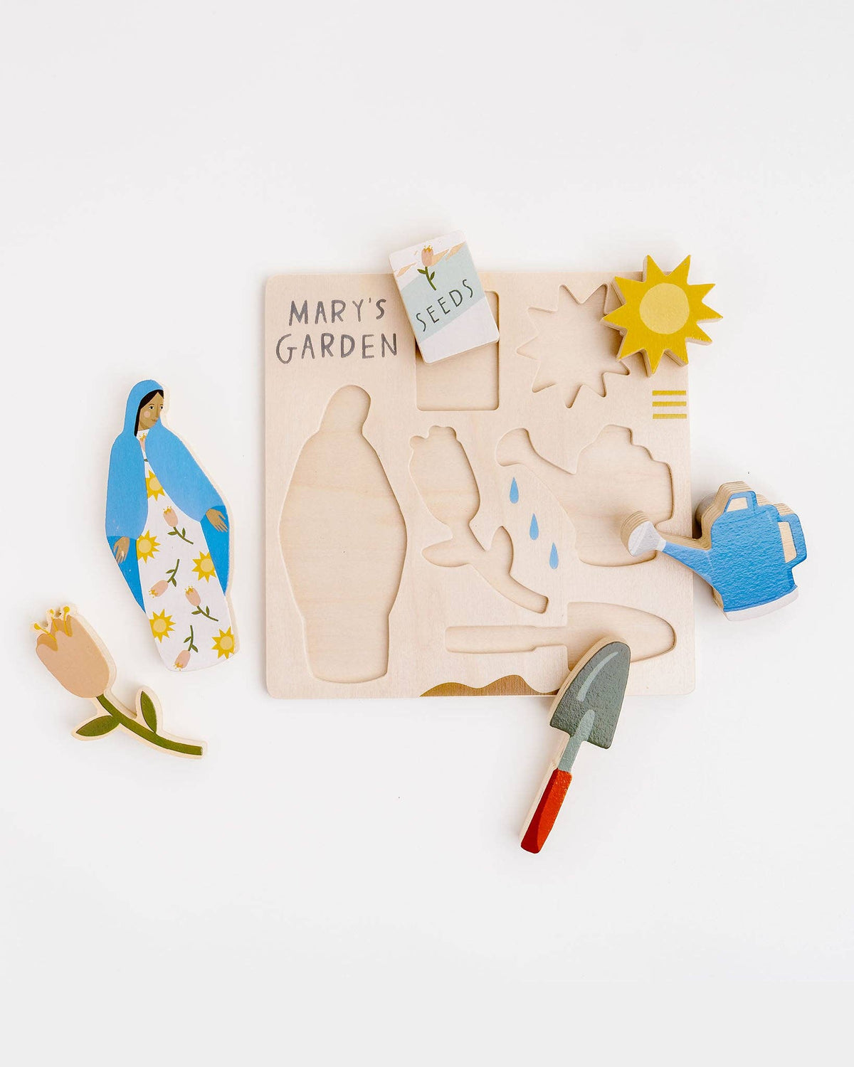Be A Heart - Mary's Garden Wooden Puzzle