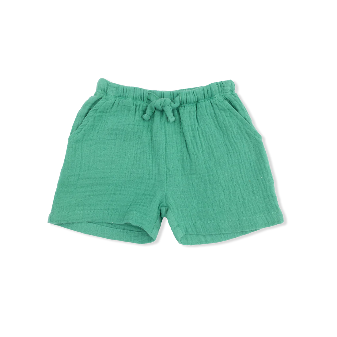 Angel Dear - Solid Muslin Ming Green - Casual Short