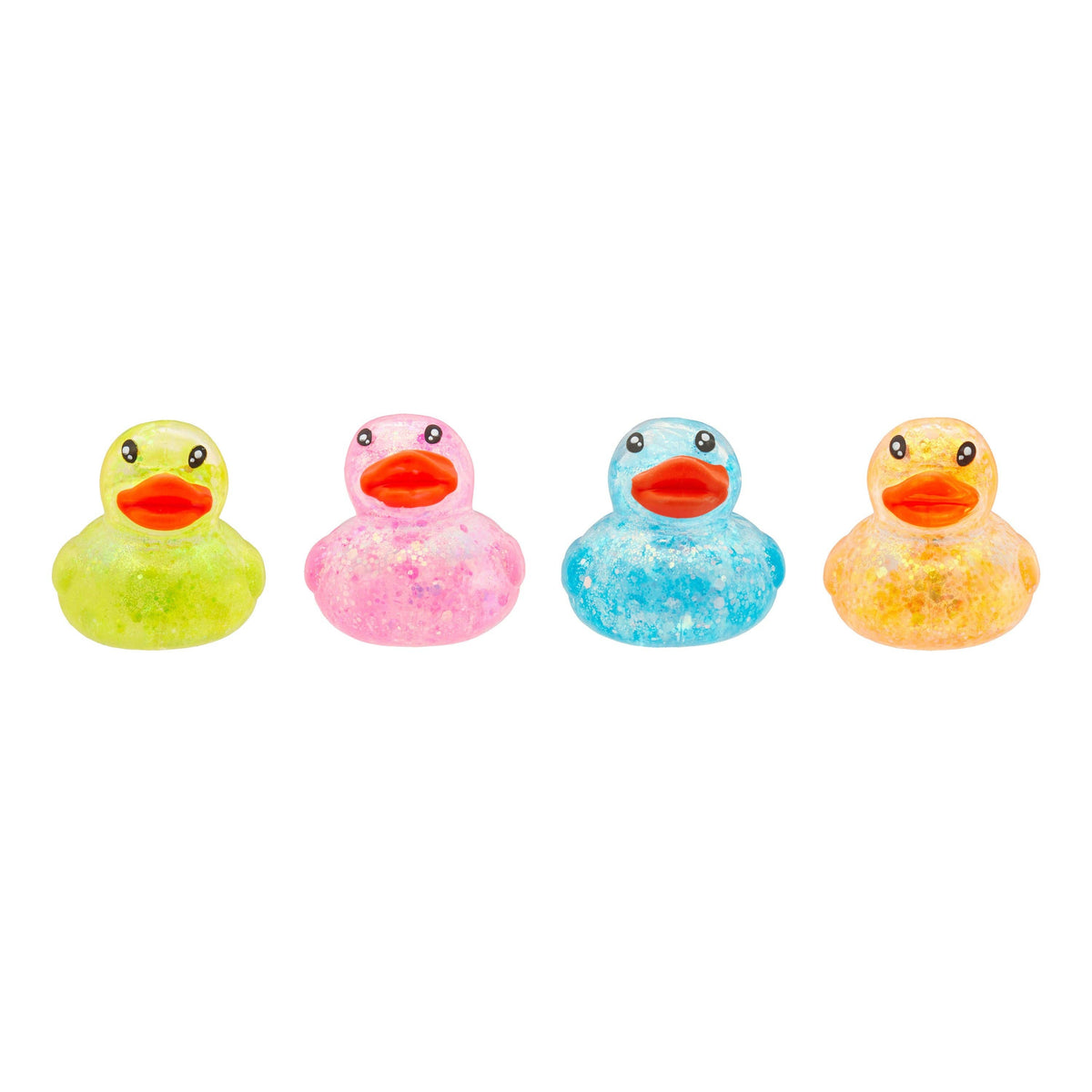 Toy Mania - Sensory Toy Box Squishy Glitter Ducks Stress Relief Fidget Toy (4-pack) (limit 3)