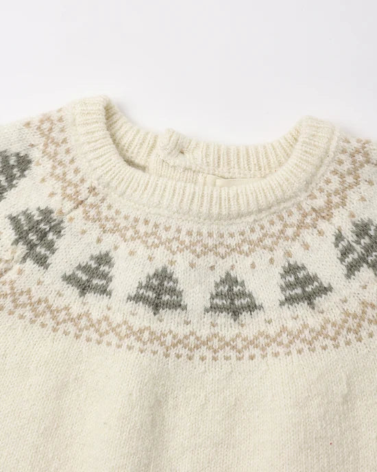 Quincy Mae - Rex Sweater || Tree Fair Isle