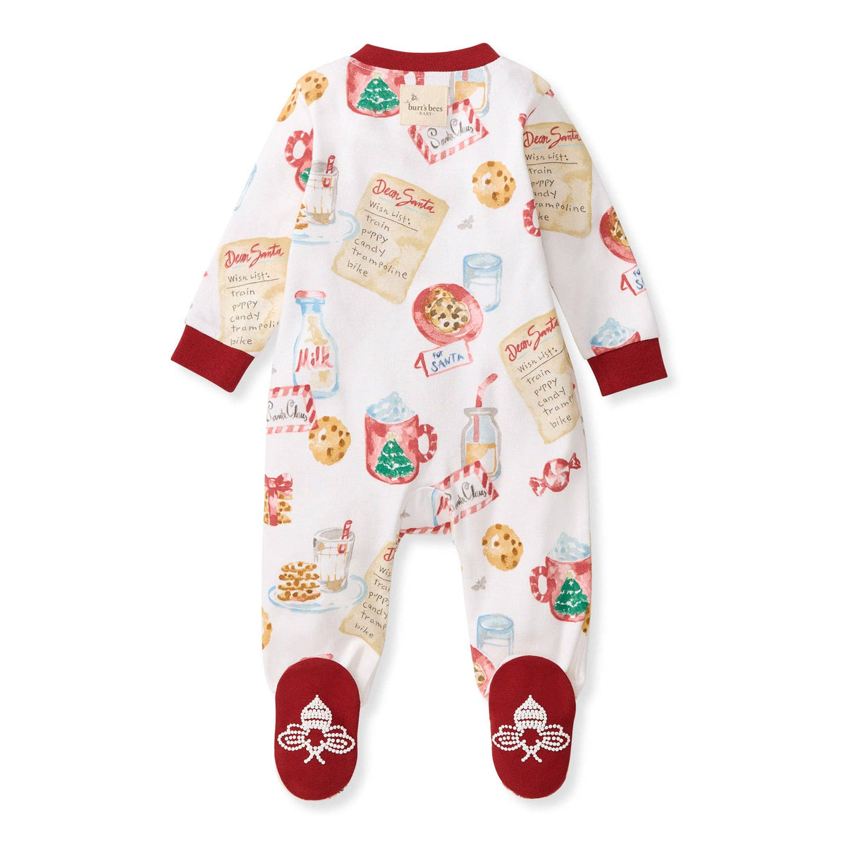 Burt's Bees Baby - Cookies For Santa Organic Cotton Sleep & Play Footie