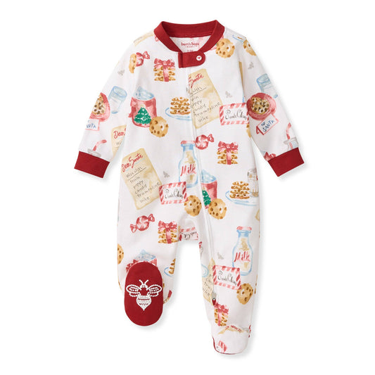 Burt's Bees Baby - Cookies For Santa Organic Cotton Sleep & Play Footie