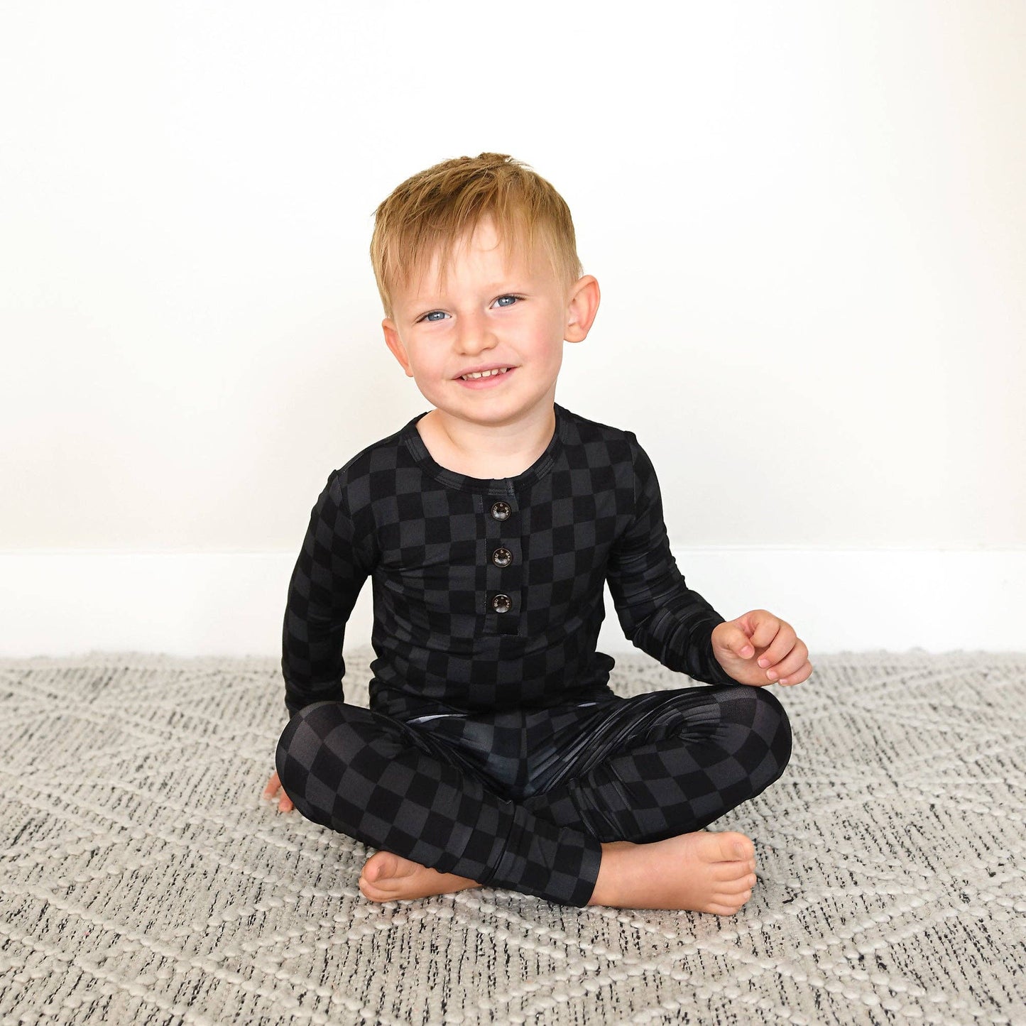 Gigi and Max - Frankie TWO PIECE Bamboo Checks PJ Set