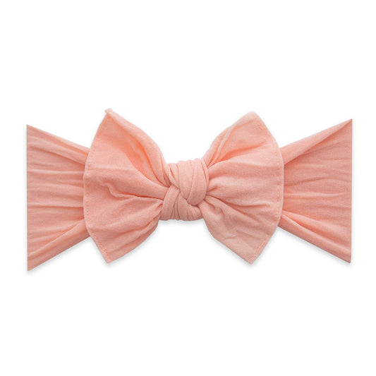 Baby Bling Bows - Baby Bling® The Original Knot soft nylon headband: Seashell