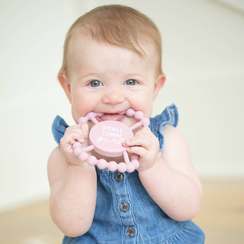 Bella Tunno - Small Town Girl Happy Teether: Pink