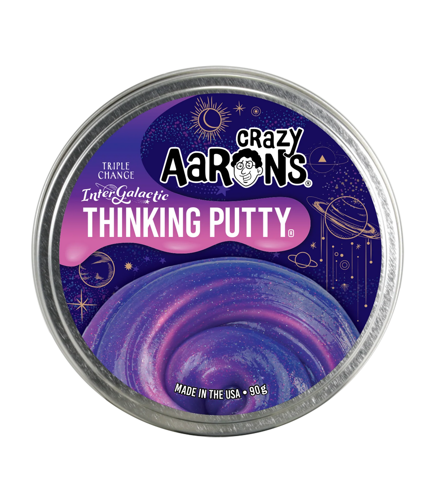 Crazy Aaron's - Intergalactic - Full Size 4" Thinking Putty Tin