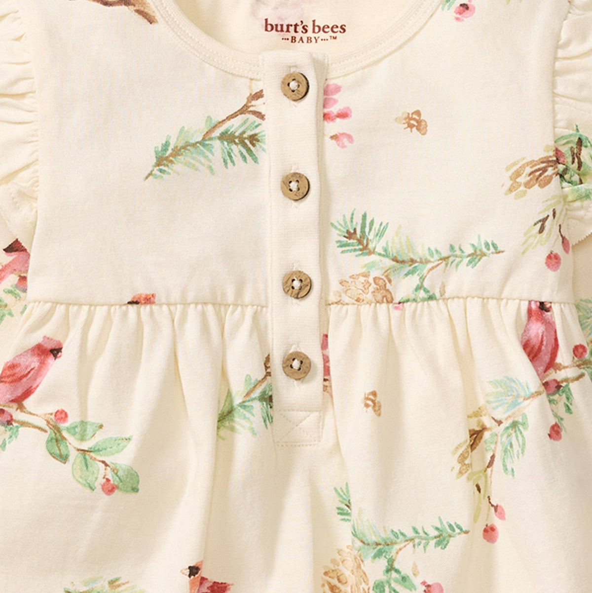 Burt's Bees Baby - Winter Birds Jumpsuit