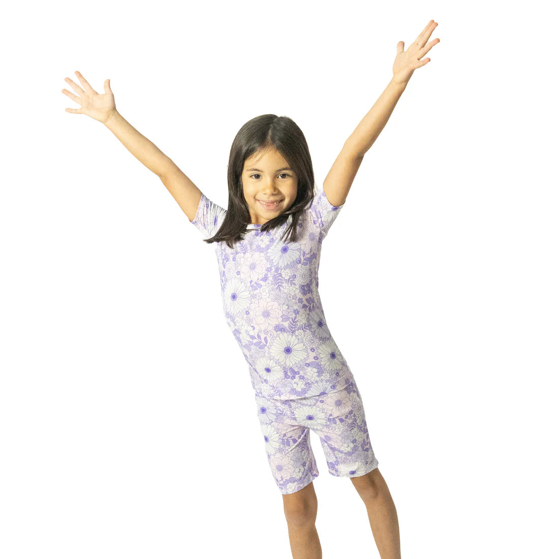 Angel Dear - Lacy Lavender Floral Loungewear Short Set