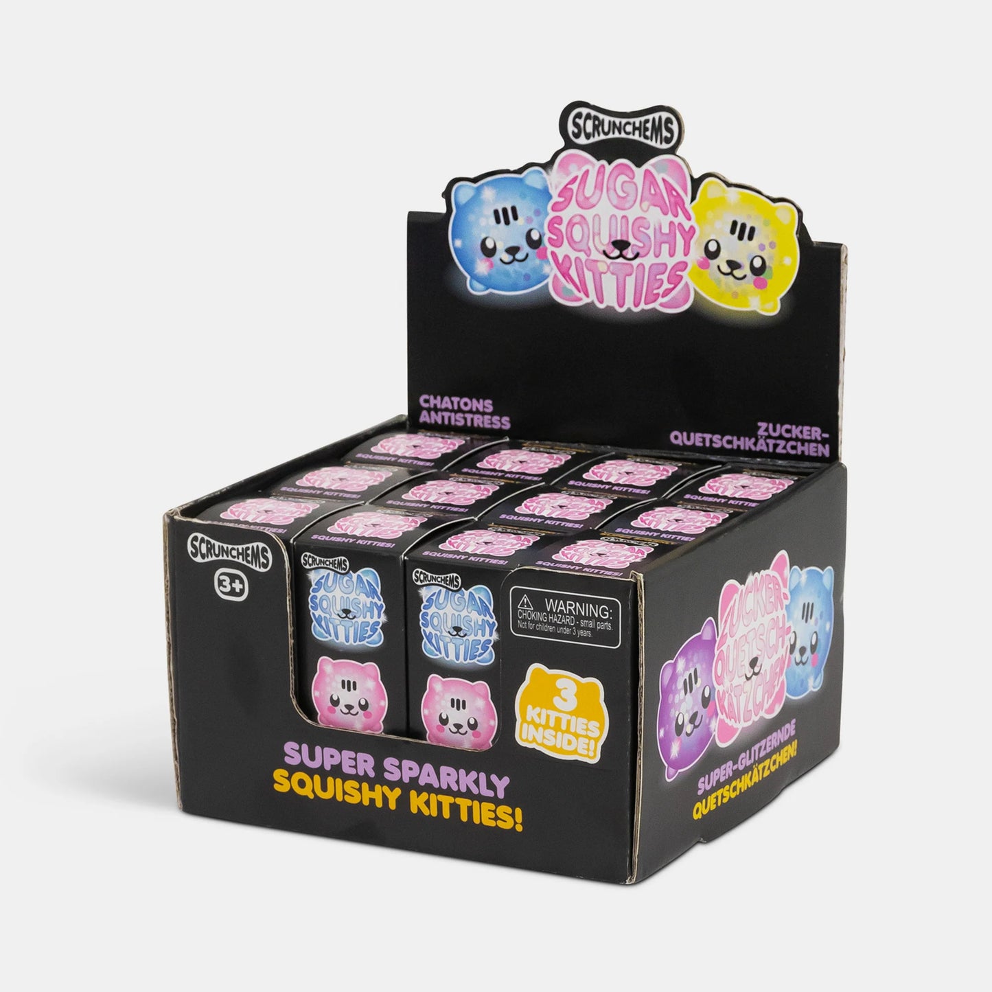 One For Fun - Scrunchems Diddy Sugar Squishy Kitties (3 Pcs) (limit 1)