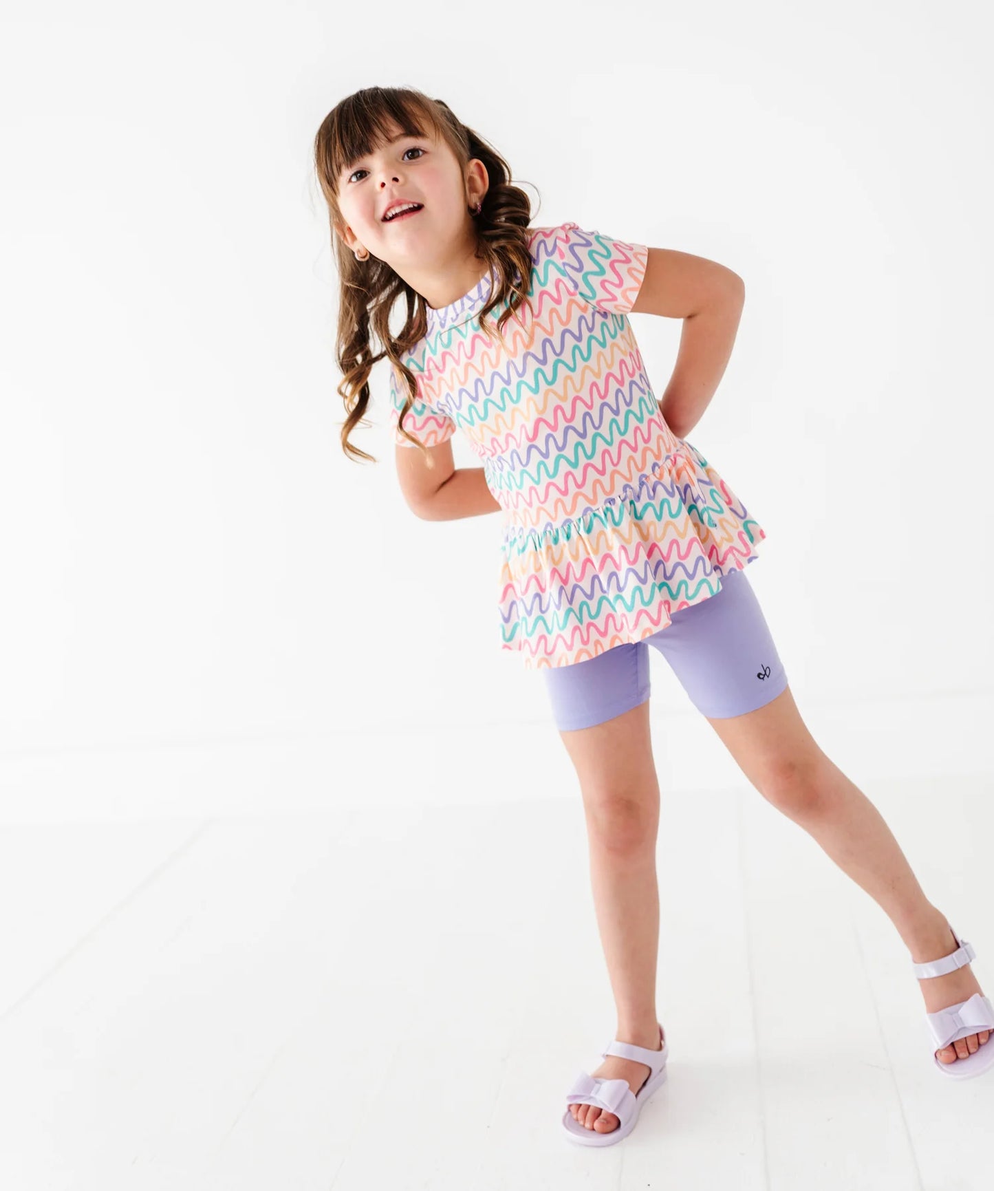 Birdie Bean - Lilac Biker Shorts