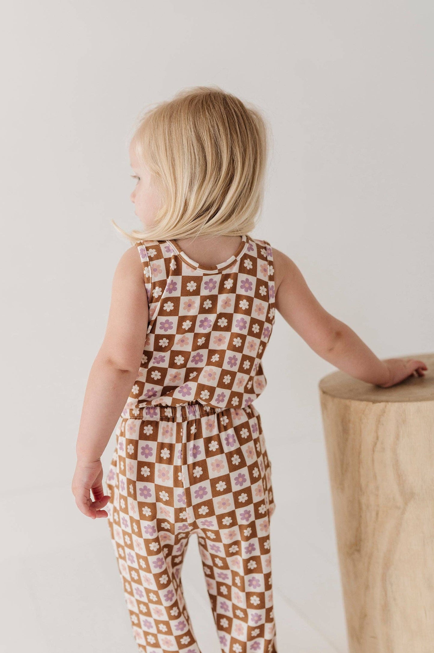 babysprouts clothing company - Checker in Retro Daisy Jumper