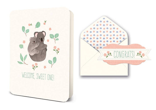 Studio Oh! - Welcome, Sweet One Deluxe Greeting Card