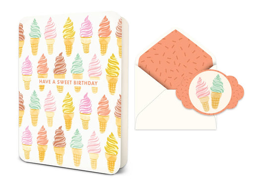 Studio Oh! - Sweet Birthday Cones Deluxe Greeting Card